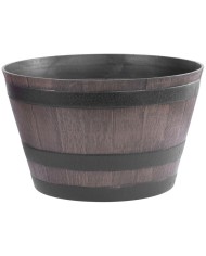 Kvetináč Strend Pro, Woodeff, 52x32 cm, hnedý, efekt dreva, barel