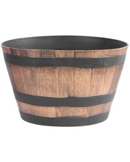 Kvetináč Strend Pro Woodeff 52x32 cm, zlatý, efekt dreva, barel