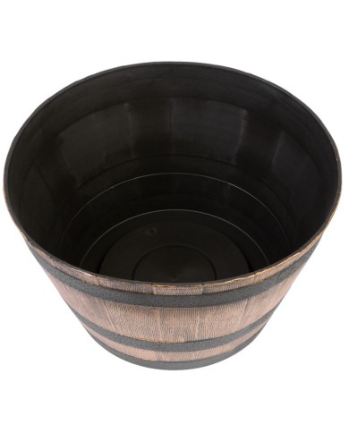 Kvetináč Strend Pro Woodeff 52x32 cm, zlatý, efekt dreva, barel