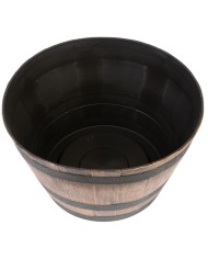 Kvetináč Strend Pro Woodeff 52x32 cm, zlatý, efekt dreva, barel