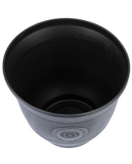 Kvetináč Strend Pro, efekt kovu, zelený, 25x30 cm