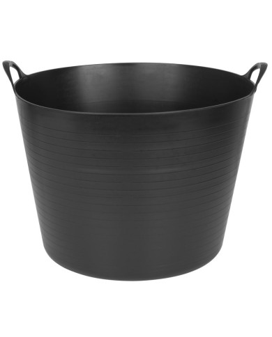 Vedro Strend Pro Flexi, čierne, stavebné, s ušami, 46,5x37 cm, 42 lit.