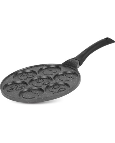 Panvica MagicHome, indukcia, 27 cm, na lievance a volské oko, so smajlíkmi, na 7 kusov