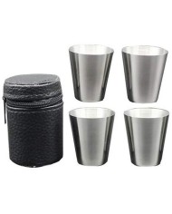 Štamperlíky MagicHome, sada, nerez, v koženkovom puzdre, 4x30 ml