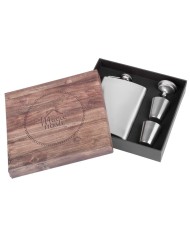 Ploskačka MagicHome, sada, 2x30 ml štamperlíky, lievik, nerez, darčekové balenie