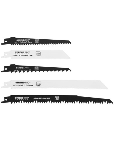 Listy do chvostovej píly Strend Pro Premium, sada, mix, 5 ks