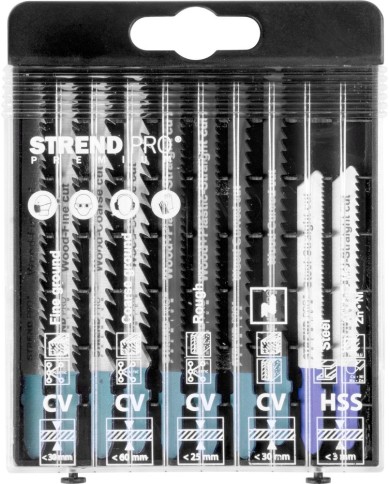 Listy do priamočiarej píly Strend Pro Premium, sada, mix, bal. 10 ks