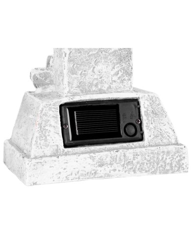 Dekorácia MagicHome, Kríž, LED, polyresin, na hrob, solar, 15x9,5x32 cm