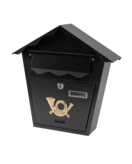 Schránka ROMANTIC, 360x355x100 mm, poštová, hnedá