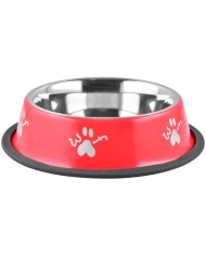 Miska MagicHome Woof 23 cm, 900 ml, červená, pre psa