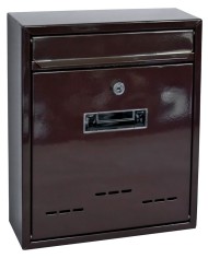 Schránka FLATBLOCK 31x26x9 cm, poštová, hnedá