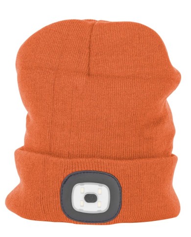 Čiapka Strend Pro Albacore oranžová L, 4x SMD LED, USB nabíjanie