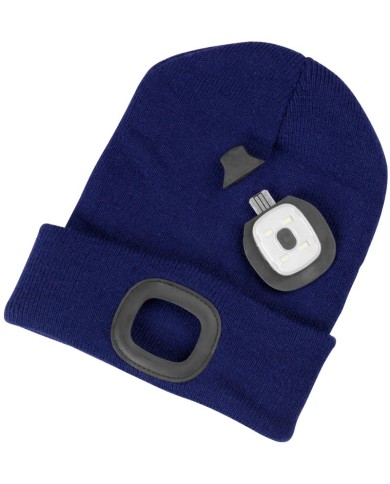 Čiapka Strend Pro Albacore kid modrá M, 4x SMD LED, USB nabíjanie