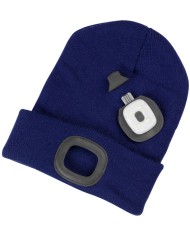 Čiapka Strend Pro Albacore kid modrá M, 4x SMD LED, USB nabíjanie