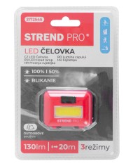 Čelovka Strend Pro Headlight H955, COB LED, 3xAAA, mix farieb (čierna, biela, červená)