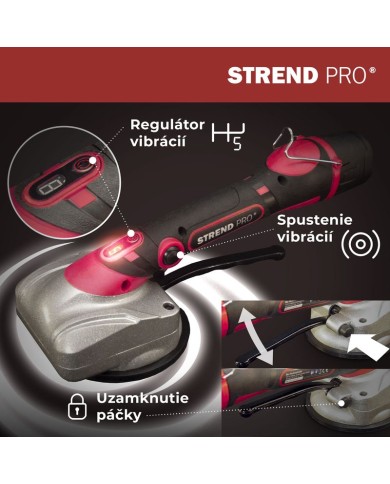 Prísavka Strend Pro, vibračná, na podlahu/dlažbu, max.30 kg,vibrátor