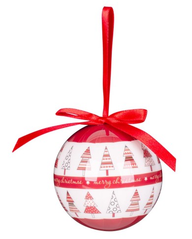 Gule MagicHome Vianoce, so stromčekmi, 6 ks, 7,5 cm, červeno/biele, na vianočný stromček