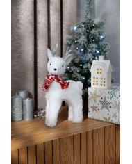 Sviečka MagicHome Vianoce, 5,5x12 cm, valcová, strieborná, s glitrami