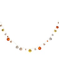 Reťaz MagicHome Vianoce Ball, 20x LED teplá biela, s guľami, 2xAA, jednoduché svietenie, osvetlenie, L-1,9 m