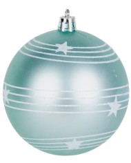 Gule MagicHome Vianoce, 6 ks, zeleno-ružové, matné, s dekoráciou, na vianočný stromček, 8 cm