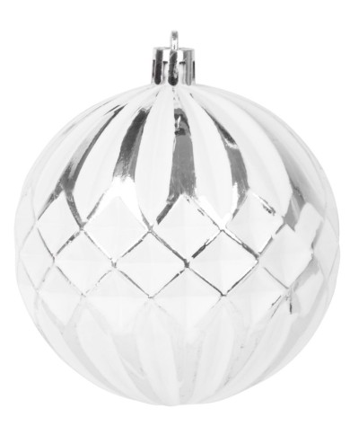 Gule MagicHome Vianoce, sada, 31 ks, 5-6-8-12 cm, bielo-strieborné, na vianočný stromček