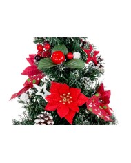 Stromček MagicHome Vianoce, ozdobený, červený, 41 cm