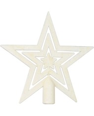 Gule MagicHome Vianoce, sada, 50 ks, 4-5 cm, biele, hviezda, girlanda, šiška, na vianočný stromček