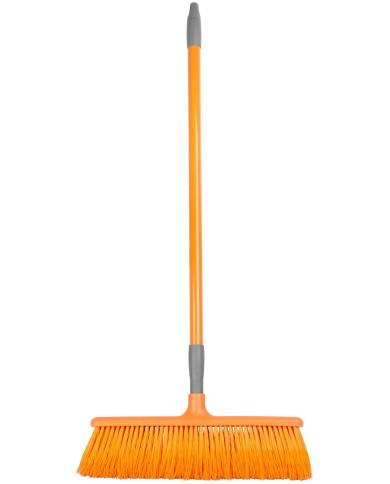 Metla Strend Pro, 400 mm, zahnuté štetiny, s teleskop. násadou