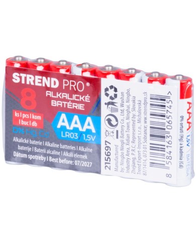Batéria Strend Pro, LR03, 8 ks, AAA tužka