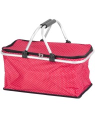 Košík Jela, nákupný, červený, skladací, max. 5 kg, 47x28x25 cm