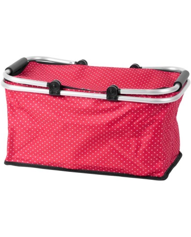 Košík Jela, nákupný, červený, skladací, max. 5 kg, 47x28x25 cm