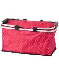 Košík Jela, nákupný, červený, skladací, max. 5 kg, 47x28x25 cm