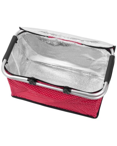 Košík Jela, nákupný, červený, skladací, max. 5 kg, 47x28x25 cm