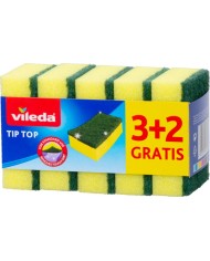Hubka Vileda Tip Top, špongia na riad, bal. 3+2 ks