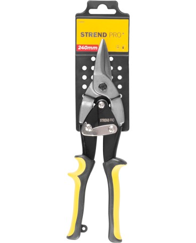 Nožnice Strend Pro PL653, 240 mm, na plech, krátke, rovné