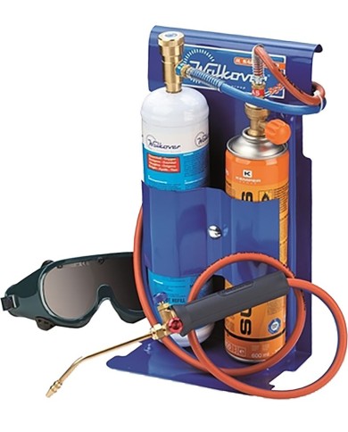 Sada na zváranie KEMPER 555D, prenosný mini autogen, 1x kartuš PB SUPERGAS 600 ml (330 g), 1x kyslík 110 bar