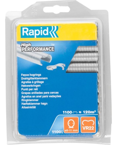 Spony RAPID VR22, Zn, sponky pre viazacie kliešte FP222 a FP20, pre drôt 5-11 mm, bal. 1100 ks