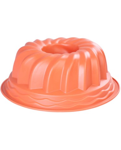 Forma MagicHome, na pečenie, na bábovku, silikón, červená, 23x8,5 cm