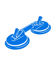 Držiaky skla a prísavky